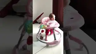 My baby girl was learning to walk for the first time #babygirl #kidsvideo #funnybabies #walking