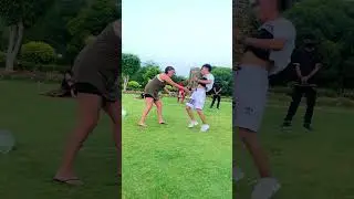 Randomly flips with girl soldier #youtube #shorts #trending #girls #reaction #flips