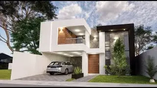 CASA MODERNA CON ESTILO #arquitectura #casapropia #plano