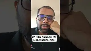 CA Inter Audit Jan-26 Exam Postponed| Test Announcement #cainter #auditjan26