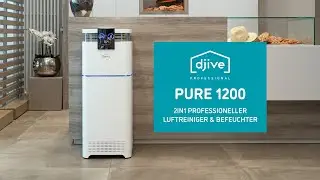 djive Professional PURE 1200 // mobiler Luftreiniger bis 200 m2 gegen Viren uvm. (Offizielles Video)