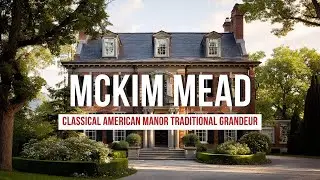 Classical American Manor Inspired by McKim, Mead & White with Traditional Grandeur