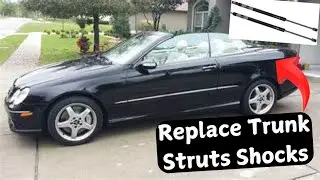 How to Replace Rear Trunk Struts on Mercedes CLK Convertible &ndash; Easy DIY Gas Shock Fix