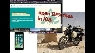 Open GPX files on iOS, iPhone, import  TET tracks on iPhone