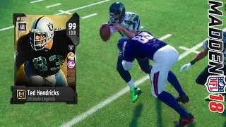 ULTIMATE LEGEND TED HENDRICKS!  | MADDEN 18 ULTIMATE TEAM GAMEPLAY