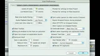 Preferences FCP7