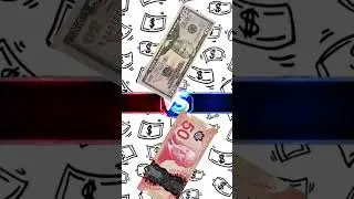USA DOLLAR vs CANADA DOLLAR #shorts #usa #canada #money