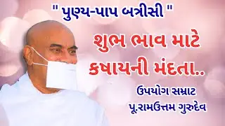 શુભભાવ માટે કષાયની મંદતા || Shubh Bhaav Mate Kashay Ni Mandta || Punya-Paap Batrisi ||