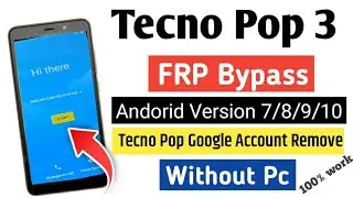Tecno Pop 3 FRP Bypass | Tecno pop 3 Google Account Remove | Tecno pop 3 BB2 FRP Unlock Without PC