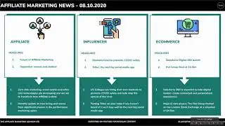 Headline News - Affiliate Marketing, Influencer Marketing and E-Commerce for 08.10.2020
