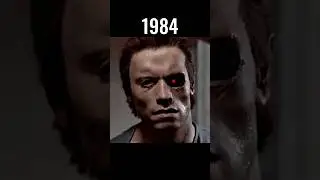 Evolution of Terminator 😱 (in Movies) #terminator #wednesday #arnoldschwarzenegger #shorts