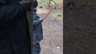 3d #archery im Bogenbiwak #primitive #selfbow #Primitivbogen #Osage Orange #recurvebow #shortsfeed