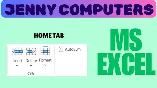 MS Excel - Class 5 | Insert Cells | Delete Cells | Format | Autosum