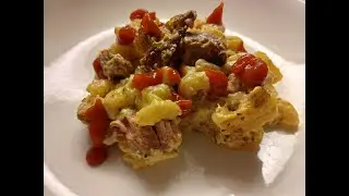Makaronilaatikko karjalanpaistista