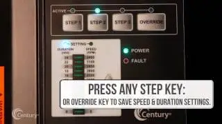 Setting the Century&reg; VGreen&reg;165 Motor Schedule