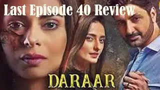Daraar Last Episode 40 Story Kahani Review Jaiza Pakistani Drama 2022