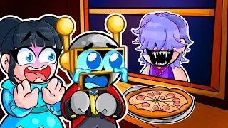NUNCA VENDAS PIZZA a las 3 AM en la PIZZERIA de los YOUTUBERS en Roblox