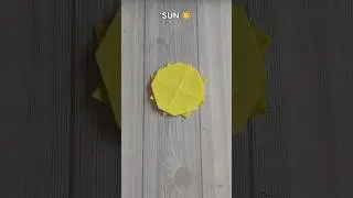 SUN ORIGAMI| HOW TO MAKE SUMMER SUN CRAFT| TUTORIAL| STEP BY STEP FOLDING| ART