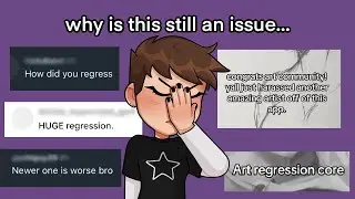 art regression is not real || (speedpaint + commentary)