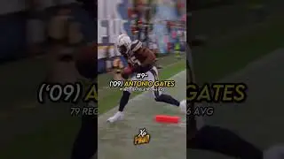 The top 10 greatest tight end seasons oat // #shorts #nfl #tightends