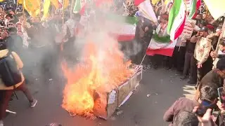 Demonstrators in Iraq show support for Islamic Republic in Iran