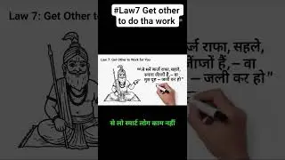 #Law7 Get Other to do tha work #Beaction #48lawsofpower #smartwork #delegation #management
