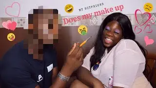 MY BOYFRIEND DOES MY MAKE UP| THE BROKE GIRLZ