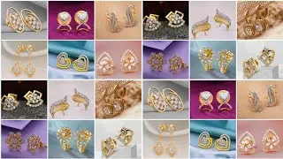 Latest and Beautiful Gold Stud Earrings Design for Ladies ||Simple Gold Earrings Designs 2026