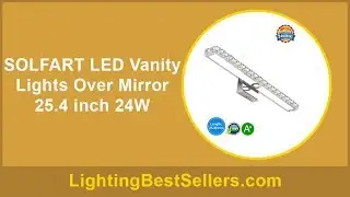 solfart led vanity lights over mirror 254 inch 24