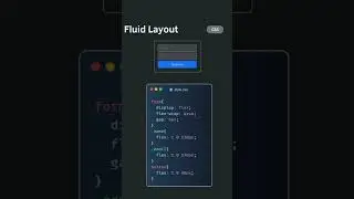 Fluid Layout | using CSS #htmlcssjavascript #coding #shorts