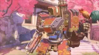 Overwatch Bastion Idle Perfect Loop on Hanamura for Wallpaper Engine + Links