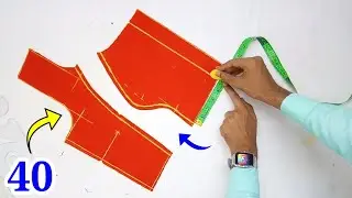 40 size princess cut blouse cutting and stitching | 40