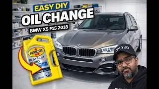 BMW X5 2018 Oil Change | WAY Easier Than I Thought!