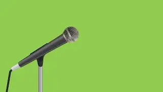 10 Announcement Mic On Green Screen video / Music studio microphone green  free use
