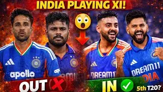 Shocking Playing XI Changes for 5th T20 😲 Bishnoi & Sanju DROPPED | Varun & Shreyas Return