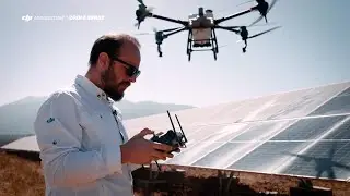 DRON DJI AGRAS T40 LIMPIA PANELES SOLARES | Caso Estudio #dji  #t40 #djiagriculture