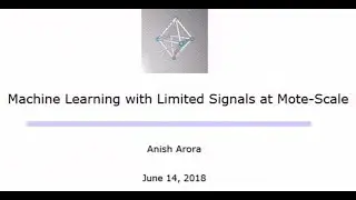 Machine Learning with Limited Signals at Mote-Scale