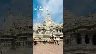 BAPS Swaminarayan Akshardham in Robbinsville, New Jersey. Second largest Hindu temple in the world