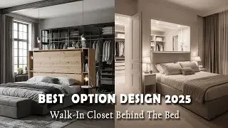 TOP 100 Walk-in Closet Behind Bed 2025 | Bedroom Decor Ideas | Wardrobe Interior Design | Tips Trick