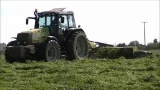 Kehoe Farming: Mowing with two reverse drive tractors