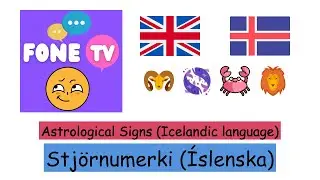 Astrological Signs (Icelandic language) (en-is)