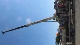 Eagle West Cranes Truck at John Tod & Pan around.