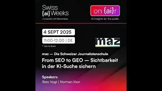 on {ai}r | From SEO to GEO &ndash; Sichtbarkeit in der KI-Suche sichern