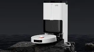 ILIFE T60s Robot Vacuum Cleaner with Self-Sufficient Station for Hot Air-Drying, Auto Wash