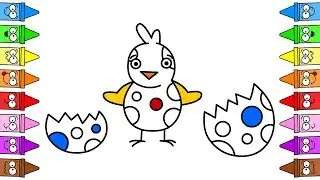 Baby Chicken Drawing | Easter Drawing Ideas | Drawing Chicken