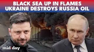Russia UNDER Attack: Black Sea Oil Terminal In FLAMES After Reported Ukraine Drone Strike