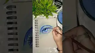 Galaxy Eye with Blooming Tears | Emotional Eye Art | Acrylic Painting #art #painting #trending