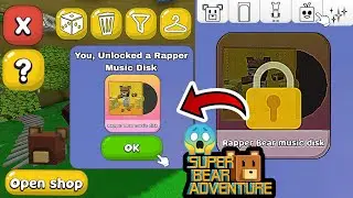 🔥 Hidden Stickers Found & Unlocked 🔓 a Music Disk in Super Bear Adventure 🐻😱