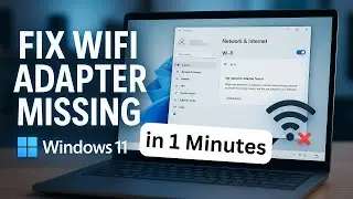 Как исправить проблему с отсутствующим беспроводным сетевым адаптером в Windows 11 (пошаговая инс...