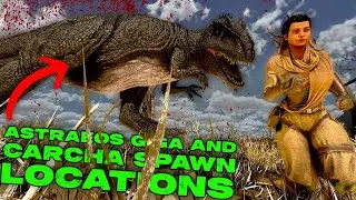 All GIGANOTOSAURUS and CARCHADONTOSAURUS Spawn On ASTRAEOS in Ark Survival Ascended!! Spawn Location